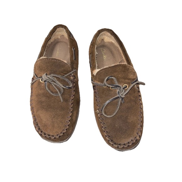 clarks mens shoes moccasins 10M - Picture 4 of 7